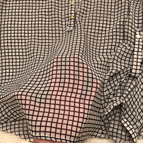 Plaid apt. 9 sheer top - Picture 4 of 4